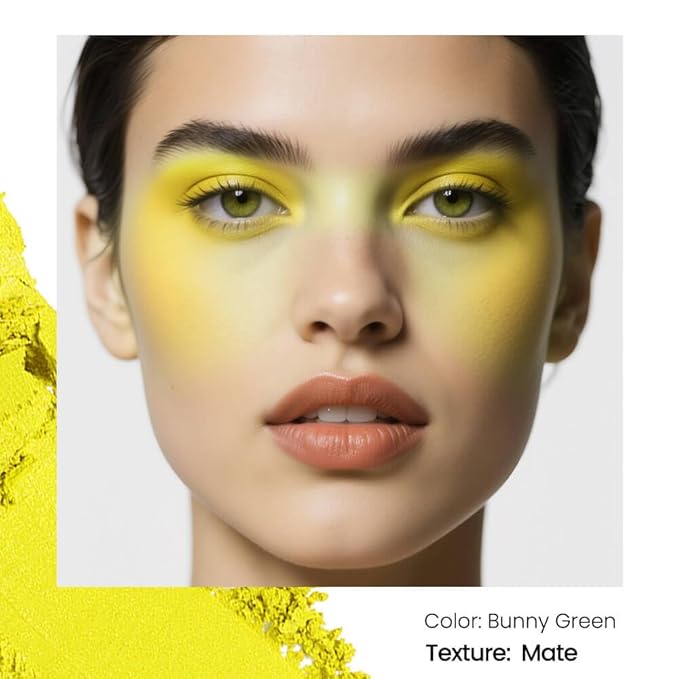 Fillwie Matte Butter Yellow Single Eyeshadow Refill, Soft Brightening Shade