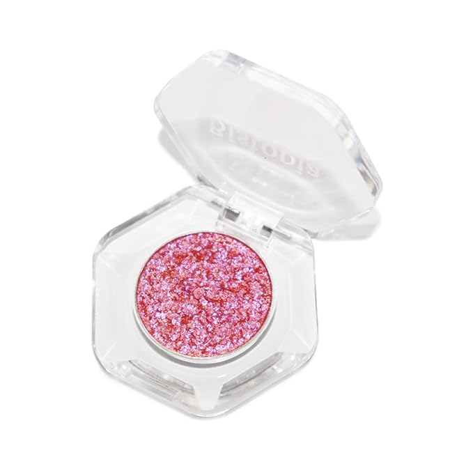 Bistopia Holographic Glitter Single Eyeshadow, Pearlescent Shimmer Metallic Cream Powder Eye Makeup, Blendable Long Lasting Waterproof, Multi-Use Face Highlighter, 2g (Oriel)