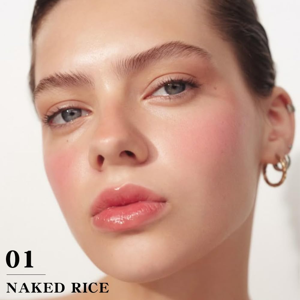 HHLTOH Matte Blush Powder for Cheeks, Cruelty Free Makeup – Long Lasting Natural Face Blusher Makeup, Lightweight Blendable Cheek Color Palette for Women All Skin Tones - #01 Soft Pink