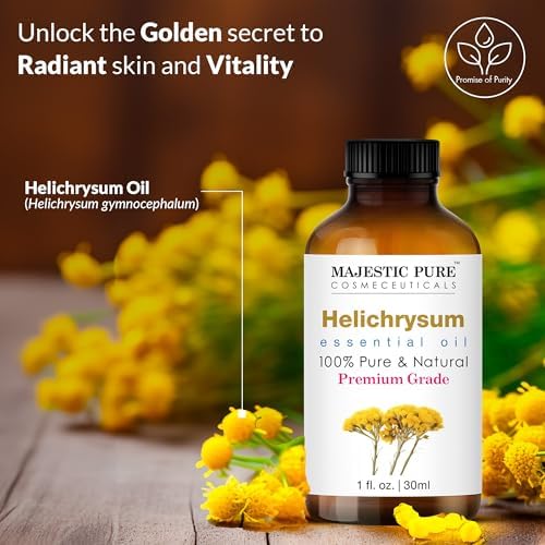 Majestic Pure Helichrysum Essential Oil for Diffuser - 1 fl oz