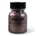 Mehron Makeup Metallic Powder | Metallic Chrome Powder Pigment for Face & Body Paint, Eyeshadow, and Eyeliner.75 oz (21 g) (Bronze)