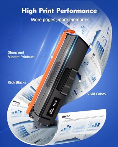 DMGE TN433 TN436 4 Pack Toner Cartridge Replacement for TN433 Toner Cartridge Set Compatible with MFC-L8900Cdw HL-L8360Cdw HL-L8260Cdw MFC-L8610Cdw HL-L8360Cdwt Printer