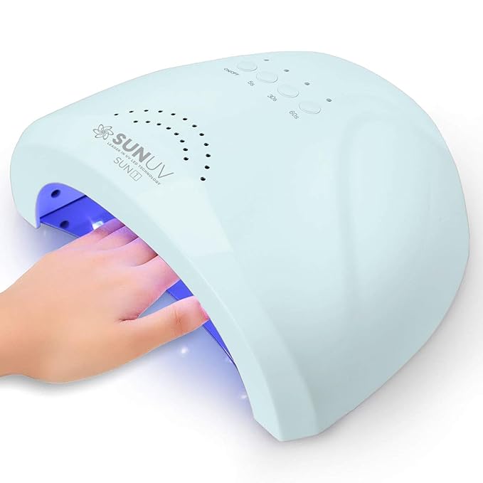 SUNUV UV Light for Nails, UV LED Lamp Nail Dryer for Gel Polish SUNONE Blue