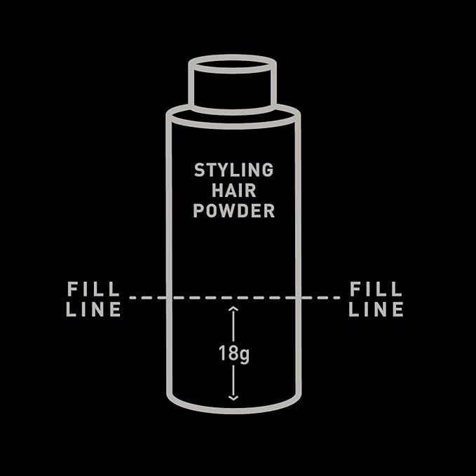 Brickell Men's Styling Hair Powder For Men, Creates Volume, Non-Greasy Texturizing Powder, With Rosehip, Rice Bran Oil, and Arrow Root Powder, 18g, Fragrance-Free