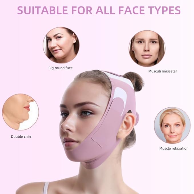 ROWMATE Graphene Chin Up Mask V Shaped Face Mask Chin Strap for Sleeping