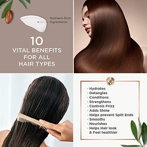 Argan Magic 10 in 1 Treatment Stylizing Spray + Intensive Hair Oil Combo Pack – Multipurpose Leave in Spray for all Hair Types | Hydrating | Paraben Free | (8 oz / 4 oz)