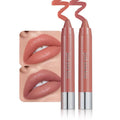 mekuel 2Pcs Maroon & Orange Hydrating Cream Lipsticks Lip Crayon for Women, Natural Moisturing Lipstick Lip Liner Crayon Set for Ombre Shades, Matte Creamy Lips Stick Nourishing Lips Balm Set, C