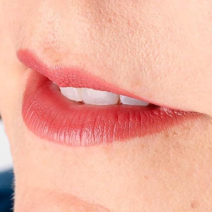 Red Apple Full Body Lipstick for Women - Vegan Gluten Free Organic Lipstick - Creamy Lip Color, Nourishing Lip Makeup w Vitamin E - NEUTRAL MEDIUM ROSE SHADE - ENCHANTING