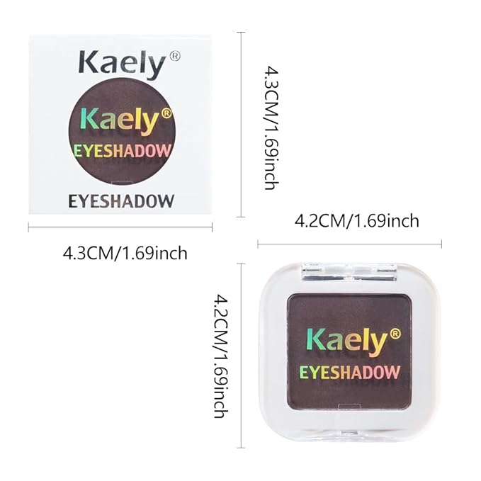 FeiCuiYun Matte Singe Eye Shadow Palette Makeup, Matte Smokey Plum Monochrome Eyeshadow For Old Women, Mini Singe Pressed Pigmented Waterproof Sombras Para Ojos, Vegan, Talc,Paraben & Cruelty Free, 15