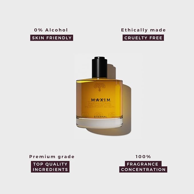 Eternal perfume oils Maxim Perfume for men Long Lasting Eau de Parfum Alcohol Free womens perfume Unisex Luxury perfumes for Him (Pack of 2)