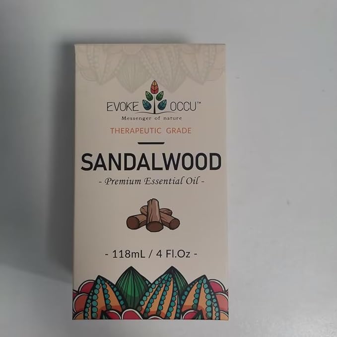 EVOKE OCCU Sandalwood Essential Oil for Skin Care, Diffuser & Candle Making