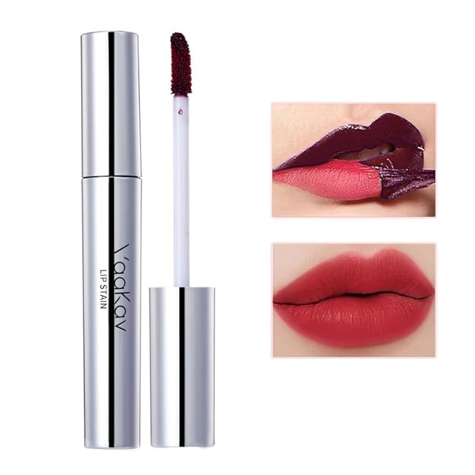 VaaKav Peel Off Lip Stain Lip Liner – Waterproof Tattoo Lip Tint, Long Lasting Smudge-Proof Transfer-Proof, Highly Pigmented Precision Lip Liner for Full Lips(02 Orange Light)