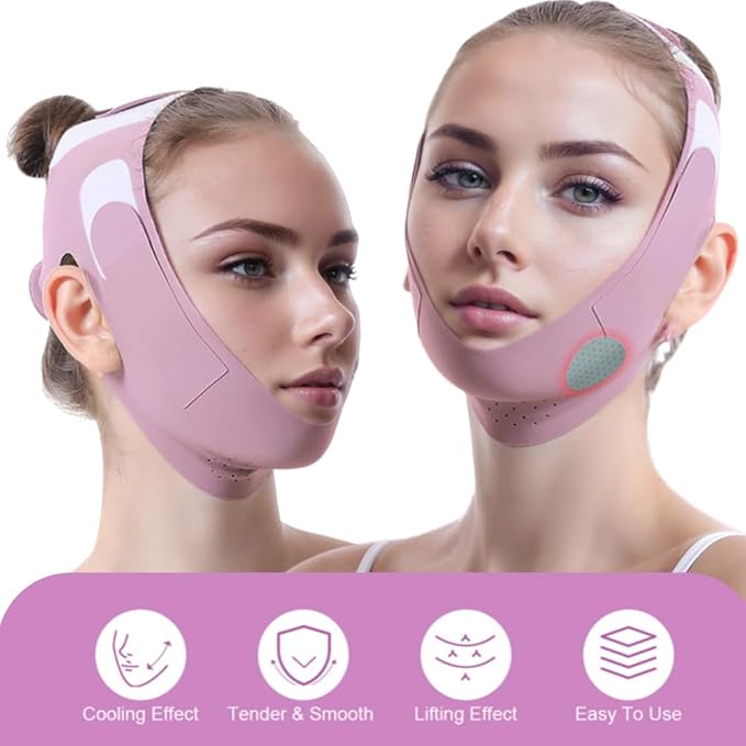 ROWMATE Graphene Chin Up Mask V Shaped Face Mask Chin Strap for Sleeping