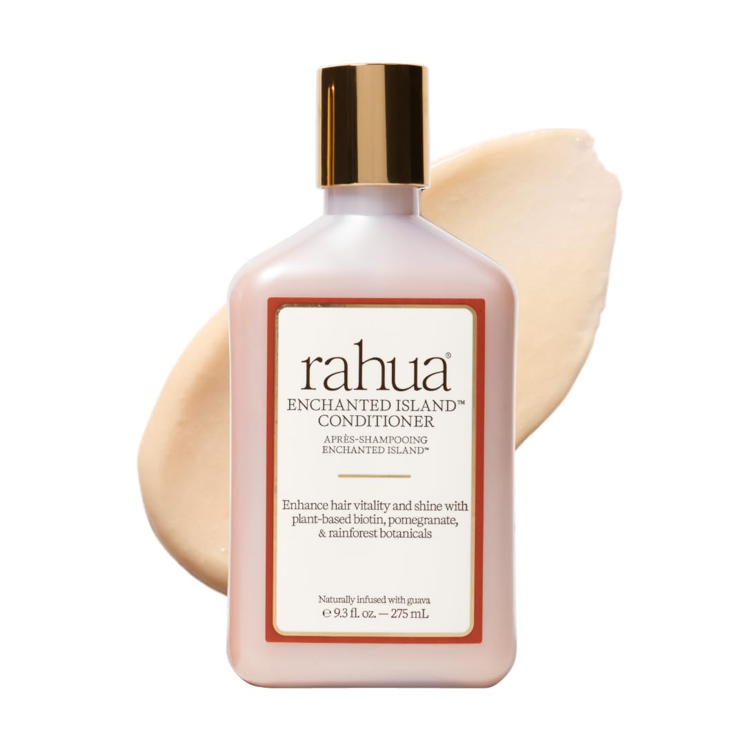 Rahua Enchanted Island Conditioner – Daily Strengthening Conditioner - Promotes Hair Growth - Biotin, Rahua Oil, Guava & Coconut – Shine & Vitality for Medium to Thick Hair - 9.3 fl oz