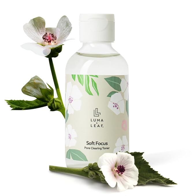 Salicylic Acid Toner for Acne Prone Skin, Pore Clearing BHA Face Toner with Niacinamide, Willow Bark & Marshmallow Root, Exfoliating Treatment for Breakouts & Dark Spots, Vegan, 4 fl oz, Luma & Leaf