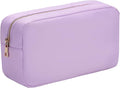 YogoRun Makeup Organizer Travel Make Up Bag Toiletry Bag for Women Nylon Cosmetic Bag with Zipper Pocket L, Purple