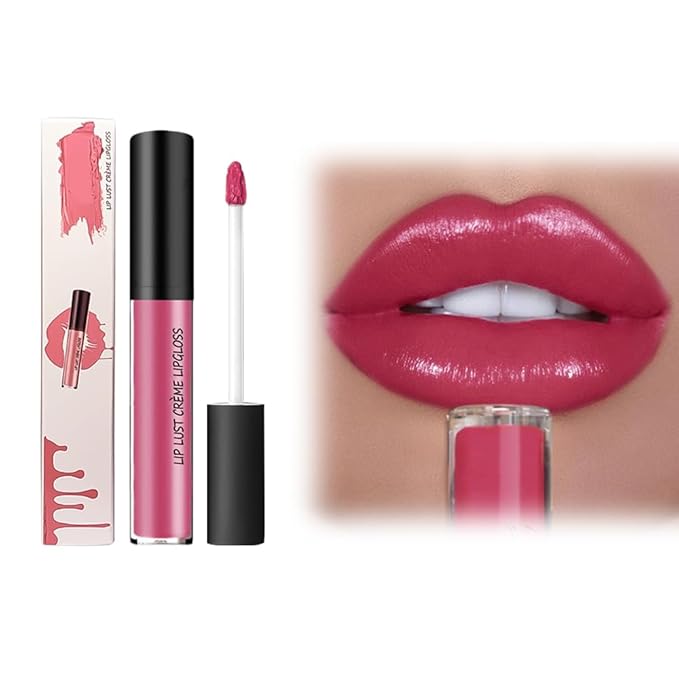 Wegodal 12 Color Cream Lip Gloss, 2025 New Cream Texture Lipstick Non-Stick Lip Gloss, Long Lasting Lipstick Hydrating Lip Tint Natural Non-Fading Liquid Lip Stick for Women (#06, One Size)