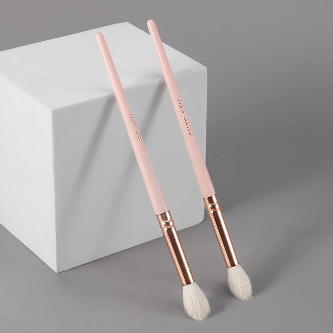 ENZO KEN Natural Goat Hair Eyeshadow Brush, Large Blending Eye Shadow Brush, Eye Shadow Blending Brushes, Small Nose Contour Brush, Single Natural Hair Makeup Brush, Smudge Brushes
