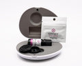 Essence Pearl Travel Case | Nausea Relief Essential Oil | Aromatherapy Nasal Diffuser & Essential Oil Carrying Case | Peppermint & Ginger Blend | Travel-Friendly Kit | Black Pod