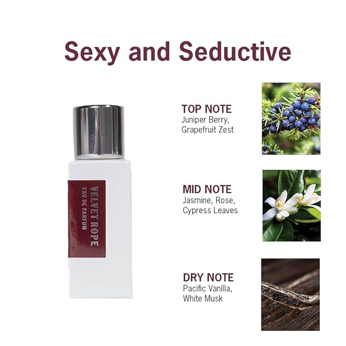 APOTHIA VELVET ROPE | Eau de Parfum | Vanilla, Jasmine, Grapefrut, White Musk | Clean, Long Lasting Amber Vanilla Perfume for Women | Non-Toxic, Cruelty Free Fragrance | 15 ml