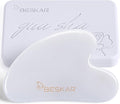 BESKAR Gua Sha Facial Tools, Natural Jade Stone Guasha Massager