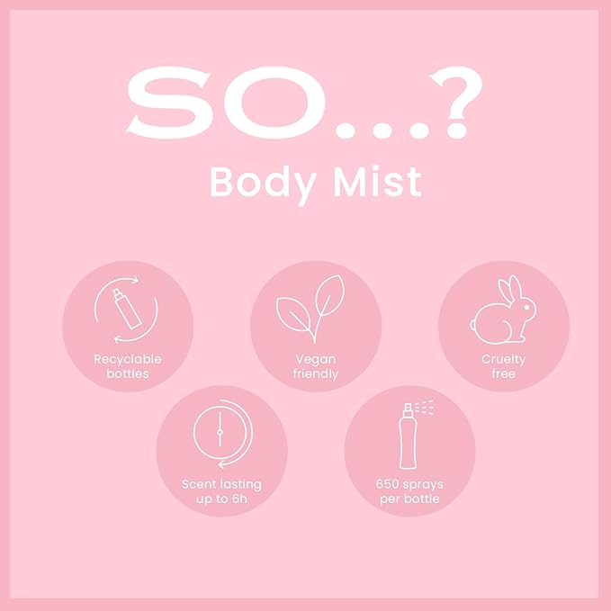 Vanilla Milkshake Body Mist by So...? - Vanilla Perfume with Peach, Plum, Rose Notes - Ideal Gifts for Women - Long-Lasting Perfume for Women - 3.5 oz