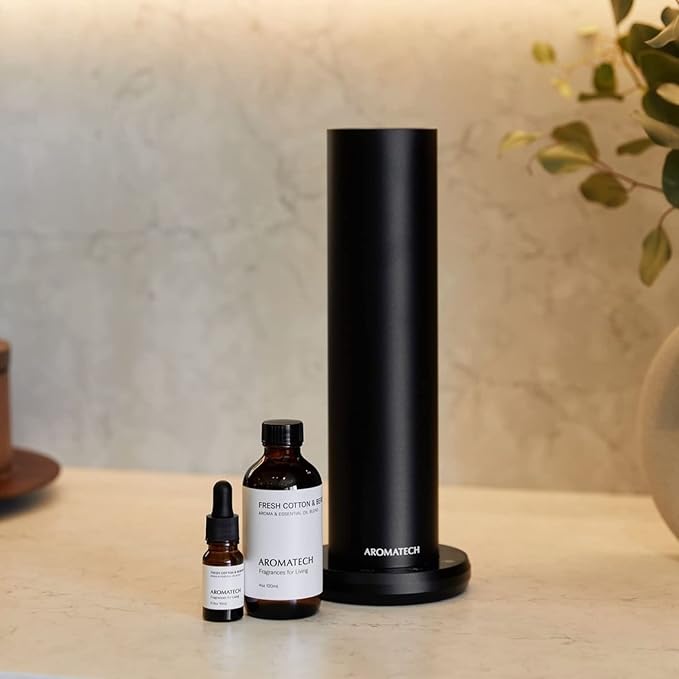 AromaTech Fresh Cotton and Bergamot Essential Oil Blend: Luxury Hotel Inspired Aromatherapy with Bergamot, Fresh Cotton & Sandalwood for Ultrasonic Diffusers & Nebulizers (120 mL)