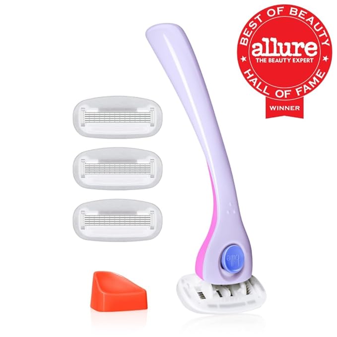 Billie Razors for Women, DreamPop - 1 Handle, 4 Refills & Magnetic Holder