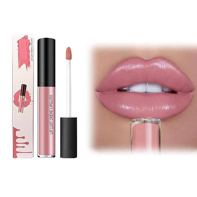 Fauppt 12 Color Cream Lip Gloss Lipstick Portable,Upgraded Waterproof Long-Lasting Moisturizing Lip Lipsticks for Daily Use,Non-Stick to Cup Natural Lipsticks for Home Travel Women (3)