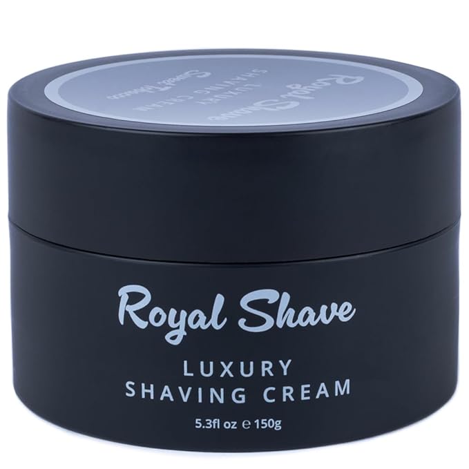 Royal Shave Sandalwood Shaving Cream for Men, Luxury Ultra Rich Lather