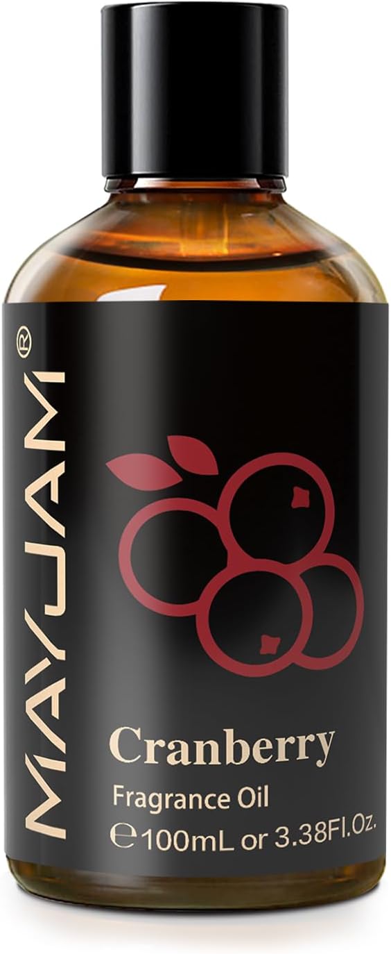 MAYJAM Cranberry Fragrance Oil Essential Oils for Diffusers, 3.38FL.OZ