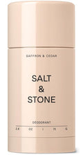 Salt & Stone Aluminum Free Deodorant | Extra Strength 48 Hour Protection for Women & Men | Made with Seaweed Extracts, Niacinamide & Prebiotics | Saffron & Cedar