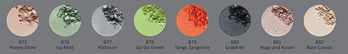 Pure Ziva Graphite Grey Navy Smokey Shimmering Pressed Powder Single Vegan Eyeshadow; Talc, Paraben & Cruelty Free