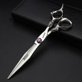 7/8-inch Personalized Scissors Salon Hairstyle Scissors Stainless Steel Hair Styling Tools (7 inch 2pc-D)