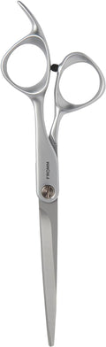 Fromm Professional Transform 6.25" Extra Smooth Hair Cutting Shears on Wet & Dry Hair in Matte Silver Japanese Steel Scissors with Beveled Blade for Experienced & Expert Stylists