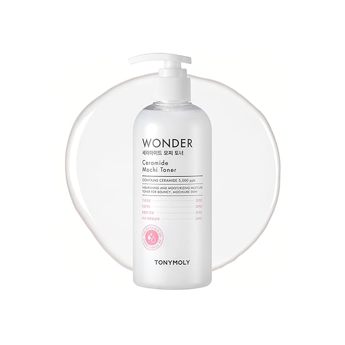 TONYMOLY Wonder Ceramide Mochi Milky Toner, Korean Hydrating Toner, 300ml