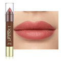 QIDSTERS Matte Lipstick Crayon Set for Women, Nude Pink 24 Hour Lipstick Lip Liner Pencil, Neutral Lip Stick Lipliner Long Lasting Waterproof Smudge Proof, Vegan & Cruelty-Free, 03