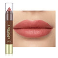 QIDSTERS Matte Lipstick Crayon Set for Women, Nude Pink 24 Hour Lipstick Lip Liner Pencil, Neutral Lip Stick Lipliner Long Lasting Waterproof Smudge Proof, Vegan & Cruelty-Free, 03