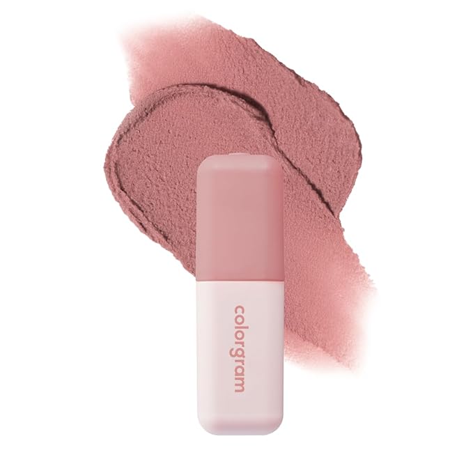 COLORGRAM NUDE BLUR TINT 02 CHARMING PINK | Soft Velvet Matte Lip Stain & Cheek Tint | Lightweight Blurring Tint for a Smooth & Airbrushed Finish | 24H Hydration, Long-Lasting & Non-Sticky Formula