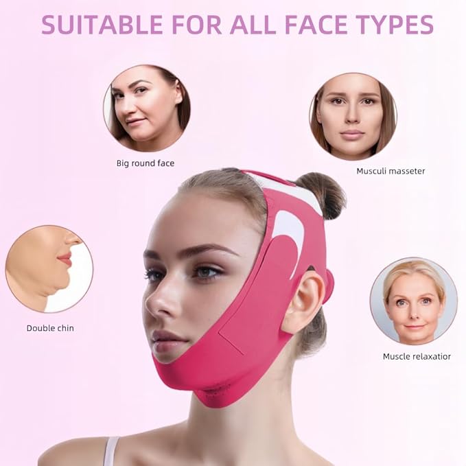 V Shaped Face Mask Chin strap for sleeping