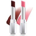 HHLTOH Honey Lipstick Tinted Lip Balm - Shine Moisturizing Lipstick for Women, Natural Nourishing Hydrating Lip Color Gloss Stain for Dry Lips, Tint Sheer Lightweight Makeup, Vegan - 2Pc Black & Pink