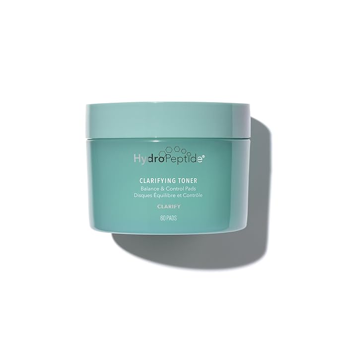 HydroPeptide Clarifying Toner Pads with Peptides for Balance & Control, (60 Pads)