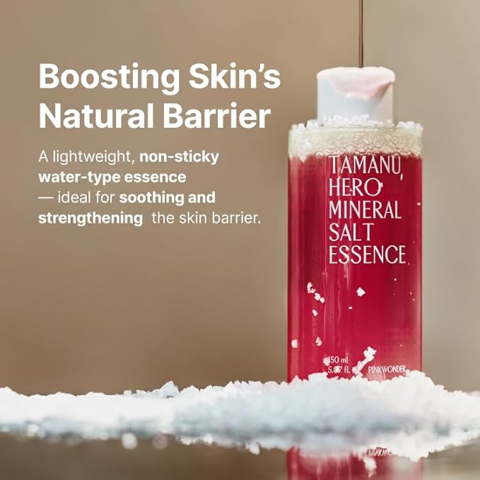 PINKWONDER Tamanu Salt Vitamin B12 Essence Toner for Sensitive Skin 5.07oz