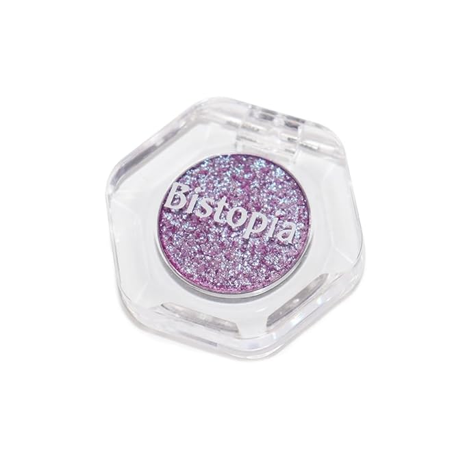 Bistopia Holographic Glitter Single Eyeshadow, Pearlescent Shimmer Metallic Cream Powder Eye Makeup, Blendable Long Lasting Waterproof, Multi-Use Face Highlighter, 2g. (Solar Delirium)