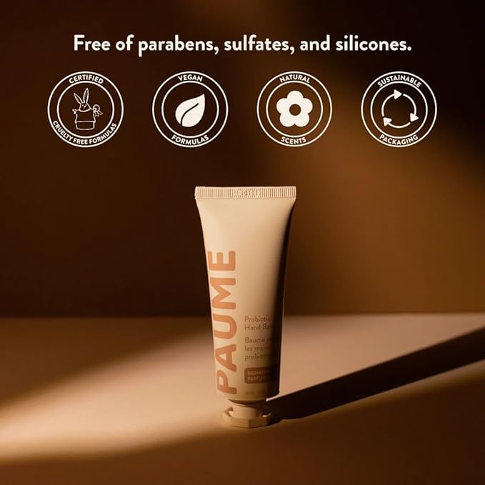 PAUME Probiotic Hand Balm, Fast-Absorbing Moisturizer for Dry Hands, 2oz