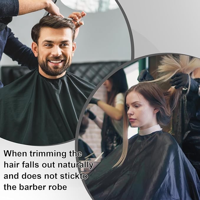 MHYGJQA Professional Barber Cape Barber Cape for Men/Women Hair Cape with Adjustable Neckline Salon Cape for Hair Cutting Tools Barber Supplies Accessories