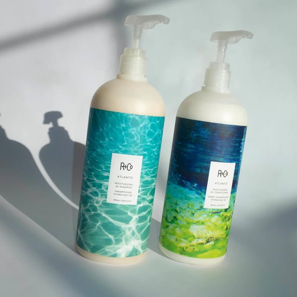 R+Co Atlantis Moisturizing B5 Shampoo and Conditioner Set, 33.8 oz (2 Pack)