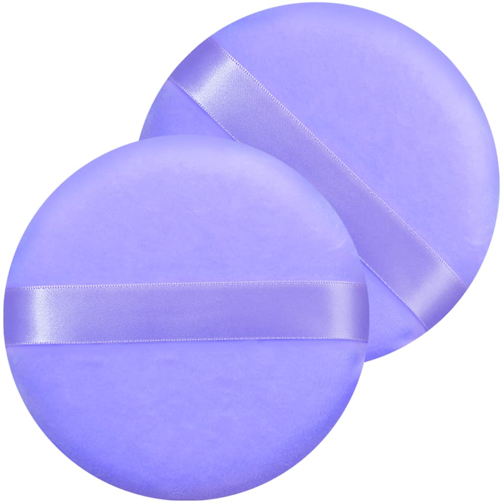 4 facial soft triangle puffs, wet and dry makeup tools, used for powder, mineral powder, body powder, foundation make-up, washable powder puffs (Colour mixture)