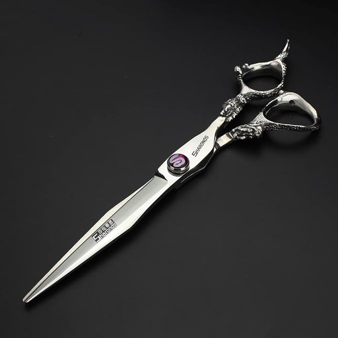 5.5/6 /7 Inch Knight Professional Japanese Hair Scissors Barber Scissors Set (7 inch 2pc-A)