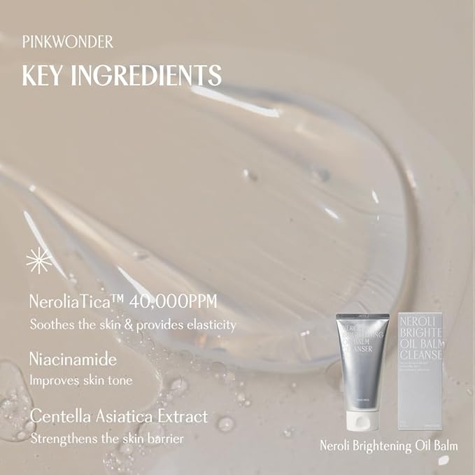 PINKWONDER Neroli Oil Balm Niacinamide Cleanser for Glowing Skin 4.23 fl oz